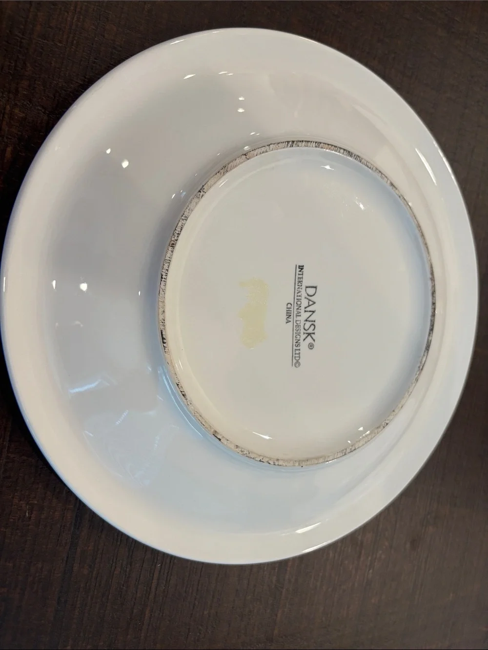 Vintage Dansk Verona stoneware plate -Hand-Painted Blue Floral Ceramic Dinner